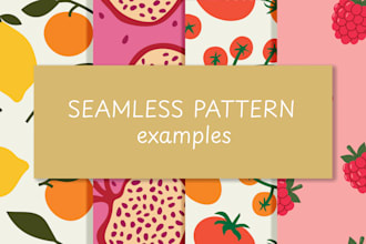 create a professional custom seamless pattern design for you