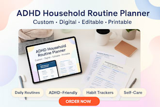 design custom adhd planner for adults and household routines
