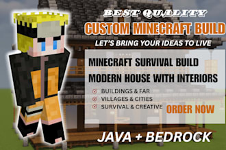 do minecraft build game minecraft map house minecraft builder java and bedrock