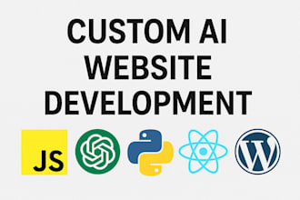 build ai website, business website development