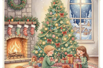 design christmas themed illustration