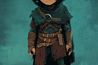 draw 2d game character or 2d game character