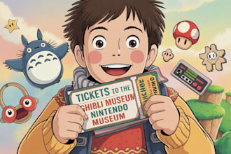 book ghibli museum and nintendo museum ticket for you