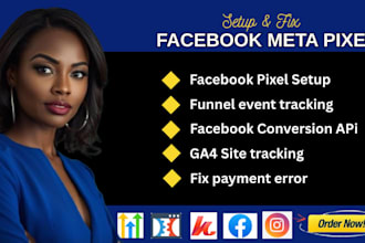 integrate facebook instagram meta pixel tracking API into gohighlevel kajabi