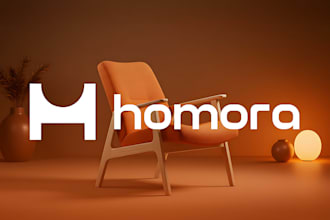 do luxury 3d minimal interior and furniture logo design