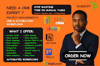 setup monday crm notion crm clickup asana trello hubspot crm pipedrive makecom