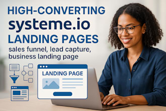 build systeme io landing page and sales funnel