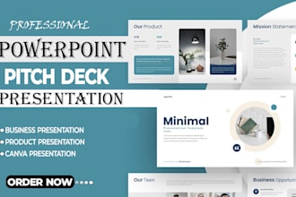 business presentation design company profile real estate pitch deck