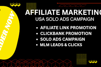 do USA solo ads campaign affiliate promotion clickbank MLM link promotion