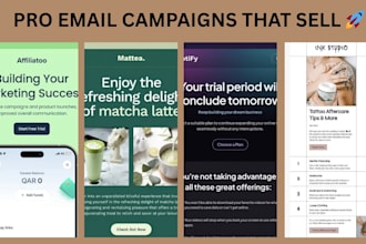 design klaviyo omnisend and activecampaign email campaigns and custom templates