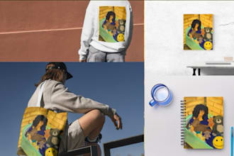 do digital art for apparel and home decor