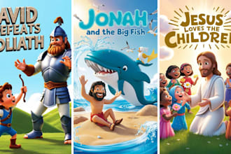 illustrate bible illustrations, book illustration, children book, illustration