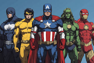 make a superhero comic