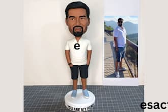 bobblehead 3d figurine cartoon caricature 3d funko pop for 3d printing or toy