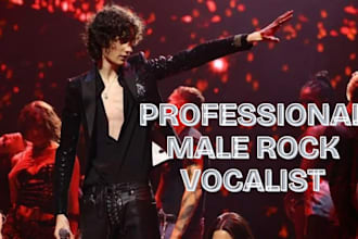 record male rock vocals, heavy metal and hard rock pop music