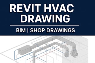 create professional revit hvac drawing, duct layout, and shop drawings