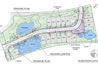 make professional architecture subdivision grading plan drainage plan erosion