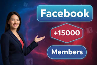 skyrocket your facebook group with 5,000 quality members