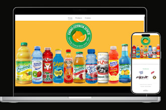 design juice shopify store soft drink juice liquor beverages store wine website