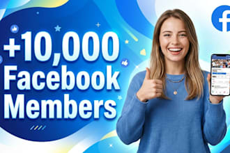 gain 10,000 verified facebook group members