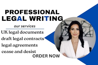 draft legal review contract review legal drafting letters appeal demand letter