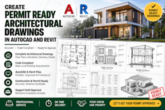 create permit ready architectural drawings in autocad and revit