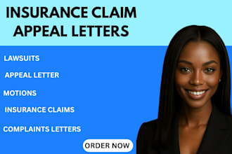 write  insurance claims appeals, and business letters