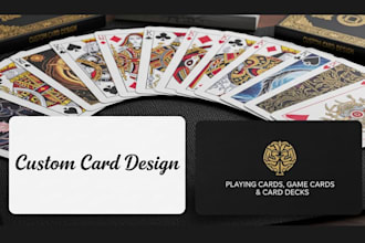 design custom playing cards, game cards, and card decks
