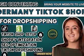 setup germany tiktok shop tiktok ads manage germany tiktok shop shopify dropship