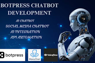 build ai chatbots using botpress, voiceflow, or manychat for your business