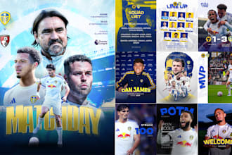 design sports team graphics and edits for social media