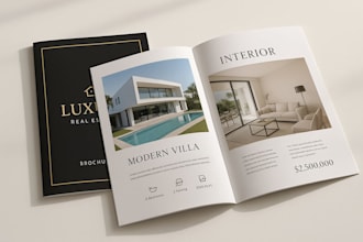 design real estate brochures for residential property