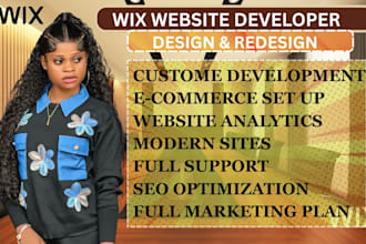 design or redesign a high converting wix ecommerce website or wix studio site