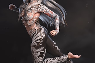create high quality 3d characters