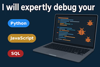 expertly debug your python, javascript, or sql code