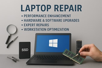 provide professional laptop repair, upgrade and optimization services