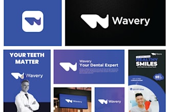 professional logo design with brand guidelines