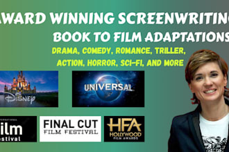 adapt your novel into a screenplay for film or tv