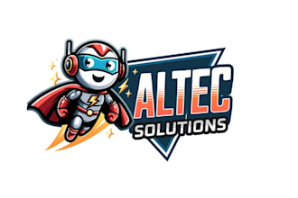 design high quality robot logo with free source file