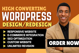 do wordpress website design, wordpress developer, wordpress elementor, ecommerce