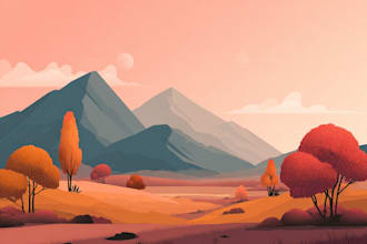 draw flat modern design illustration for you