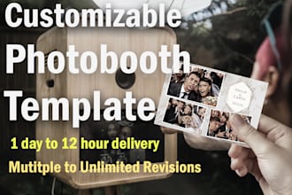 design a customizable photo booth template for any event