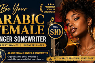 be your arabic female singer songwriter, nursery rhymes, japanese singer