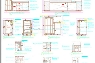 create 2d millworks and kitchen shop drawing