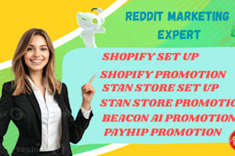 boost shopify set up stanstore gumroad payhip beacon ai via reddit marketing