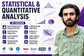 provide statistical and quantitative data analysis and modeling
