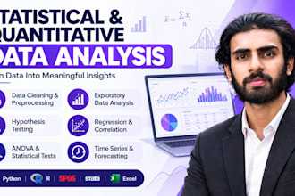 provide statistical and quantitative data analysis and modeling