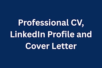 optimize a professional CV and optimize linkedin profile