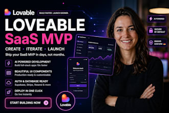 build lovable ai web apps,saas mvp using loveable dev,supabase,vercel and replit