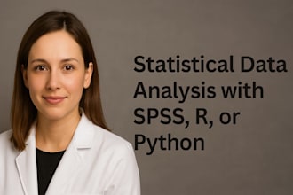 perform statistical data analysis with spss, r, or python